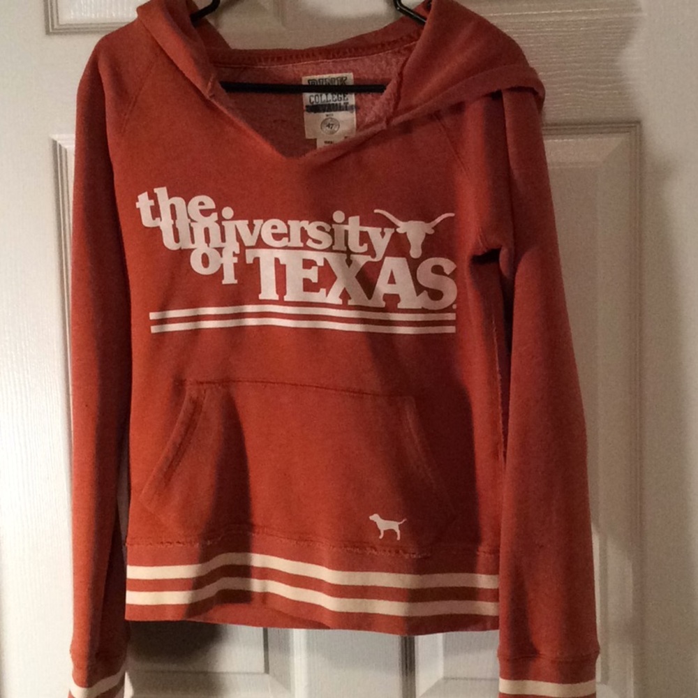 Texas Longhorns UT Hooded Sweatshirt VS PINK